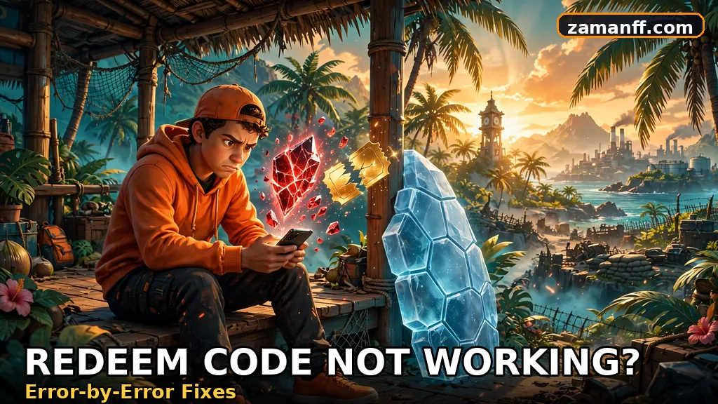 Player frustrated by a redeem code error on his phone