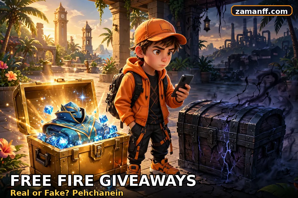 Gamer choosing between a real golden prize chest and a fake shadowy chest