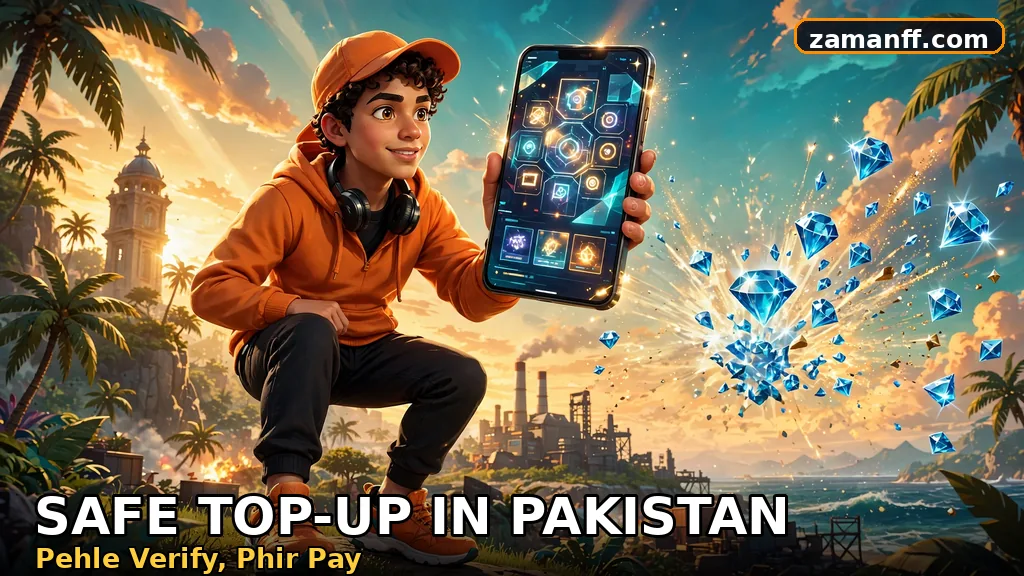 Player topping up diamonds safely through the official game store