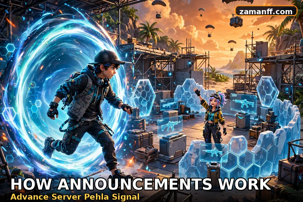 Player entering an advance test server portal to try new features early