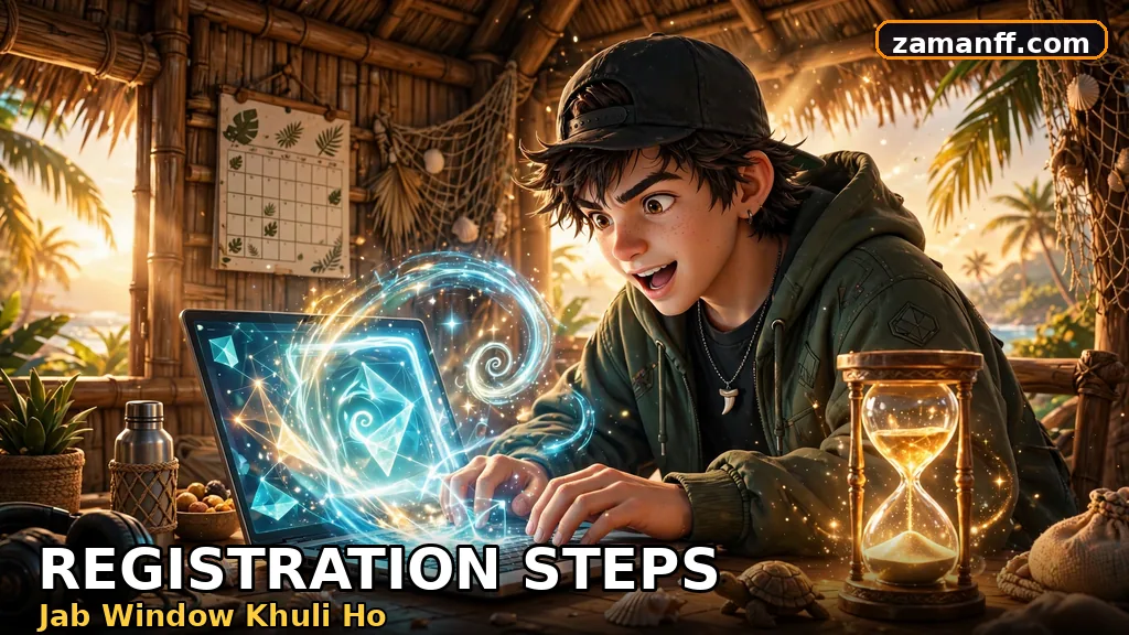 Player registering on the official portal during a limited window