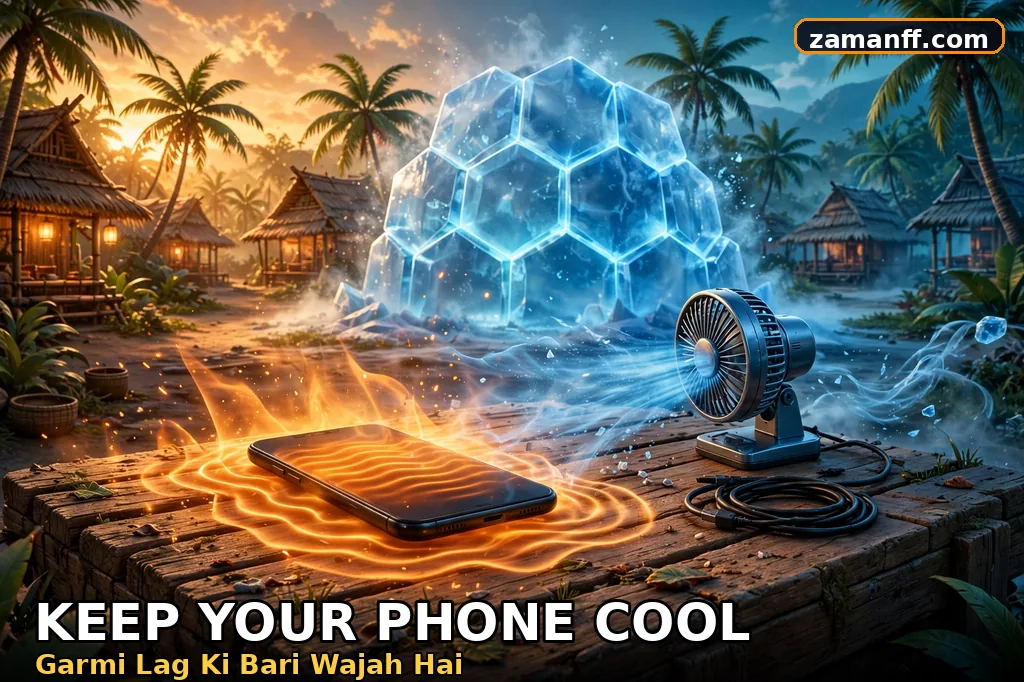 Cooling down an overheating phone with a desk fan
