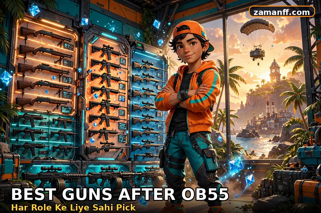 Armory display rack with the best guns of every class — shotguns, SMGs, assault rifles, snipers and LMGs