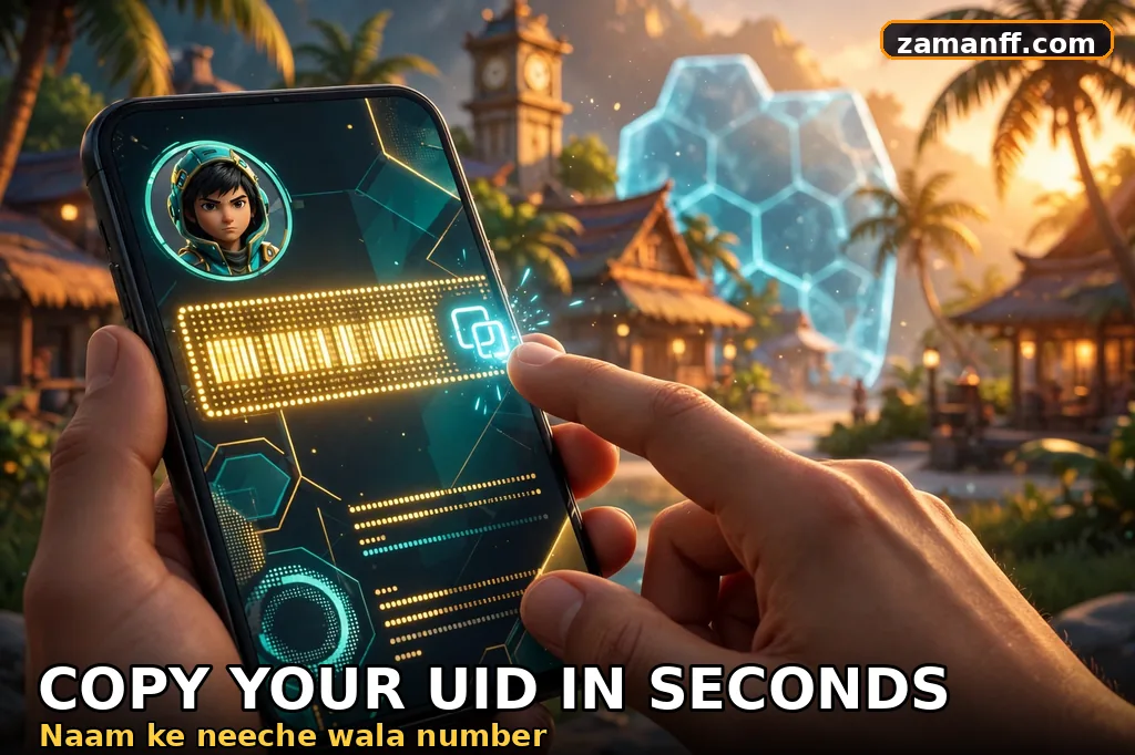 Profile screen showing the UID badge under the avatar, copied with one tap